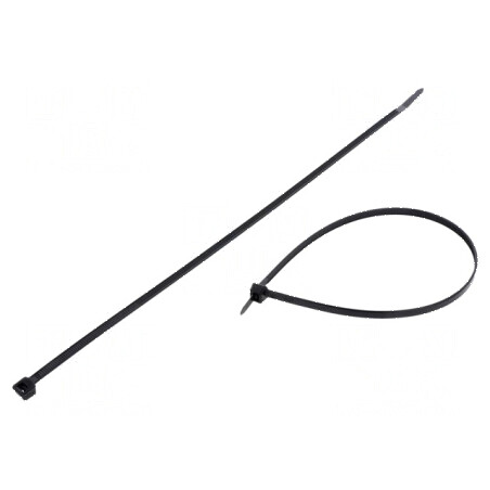 Colier de strângere poliamidă 300mm negru 222N | Electronic-mag.ro | Componente Electronice
