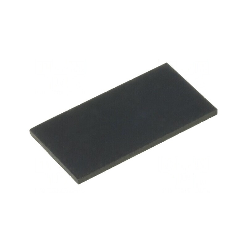 Picioruş autoadeziv negru din gumă H: 1mm W: 20mm L: 10mm | Electronic-mag.ro | Componente Electronice