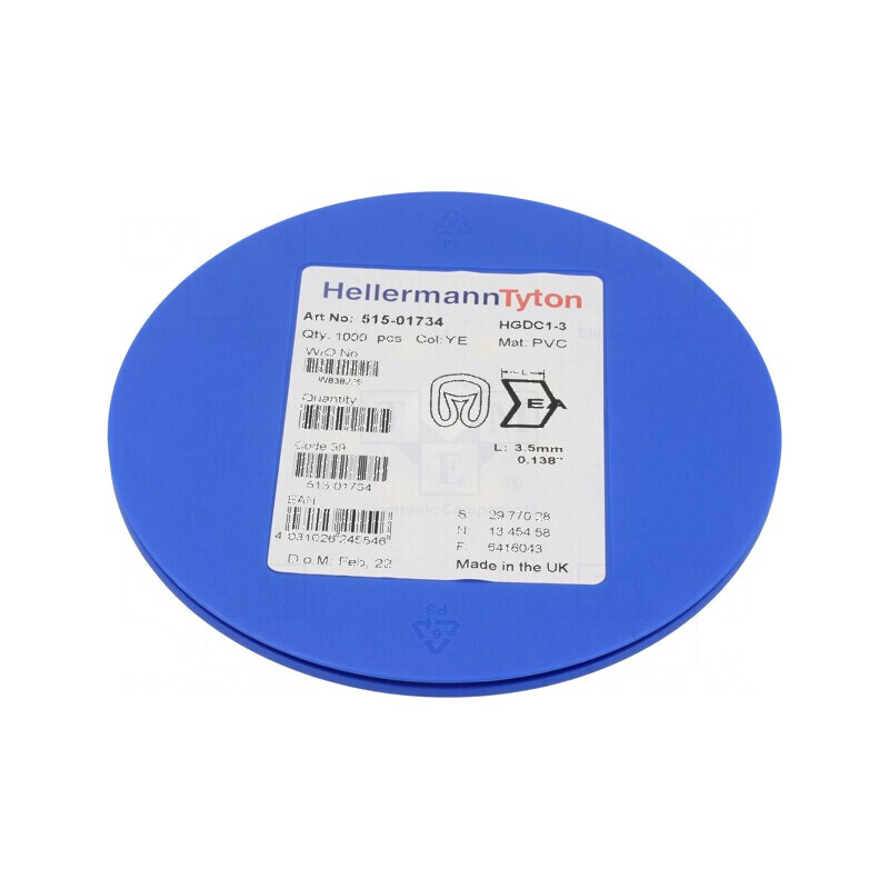 Markere Marcaj PVC Galben 1÷3mm pentru Împământare -65÷105°C | Electronic-mag.ro | Componente Electronice