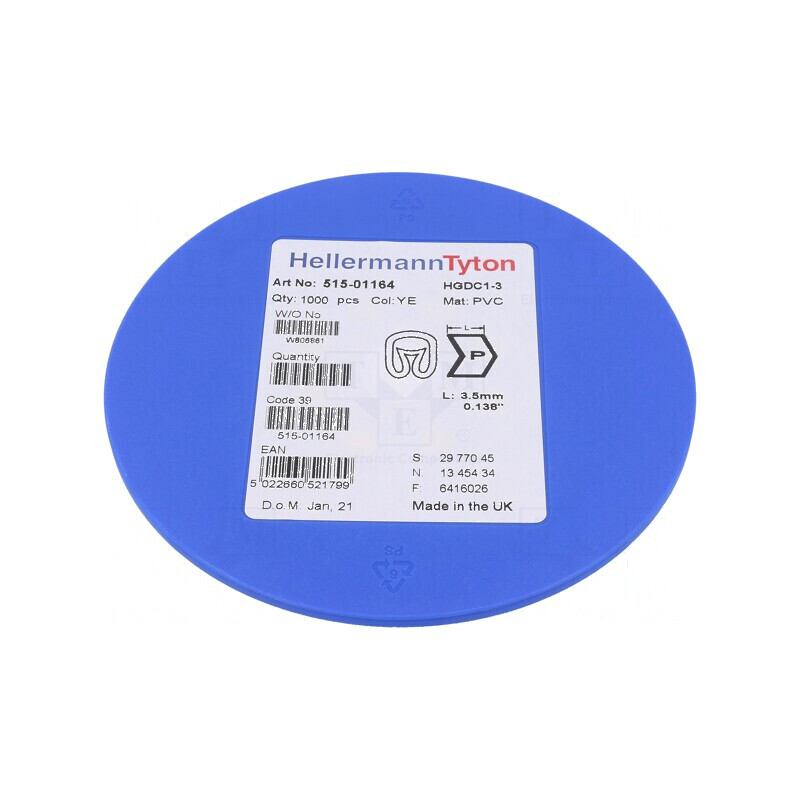 Markere Marcaj PVC Galben 1-3mm -65÷105°C | Electronic-mag.ro | Componente Electronice