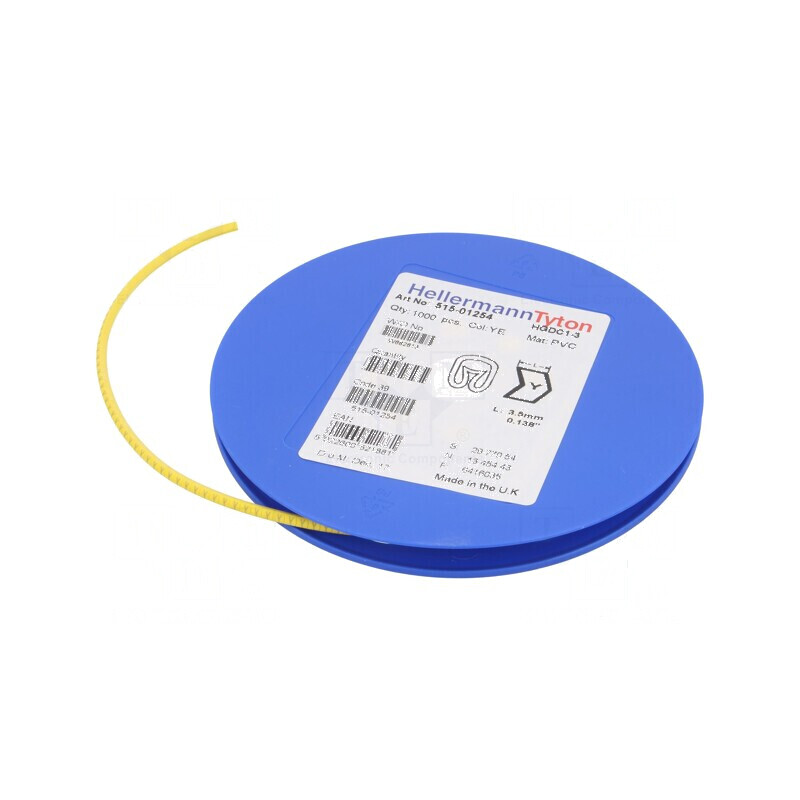 Markere Marcaj PVC Galben 1÷3mm -65÷105°C | Electronic-mag.ro | Componente Electronice