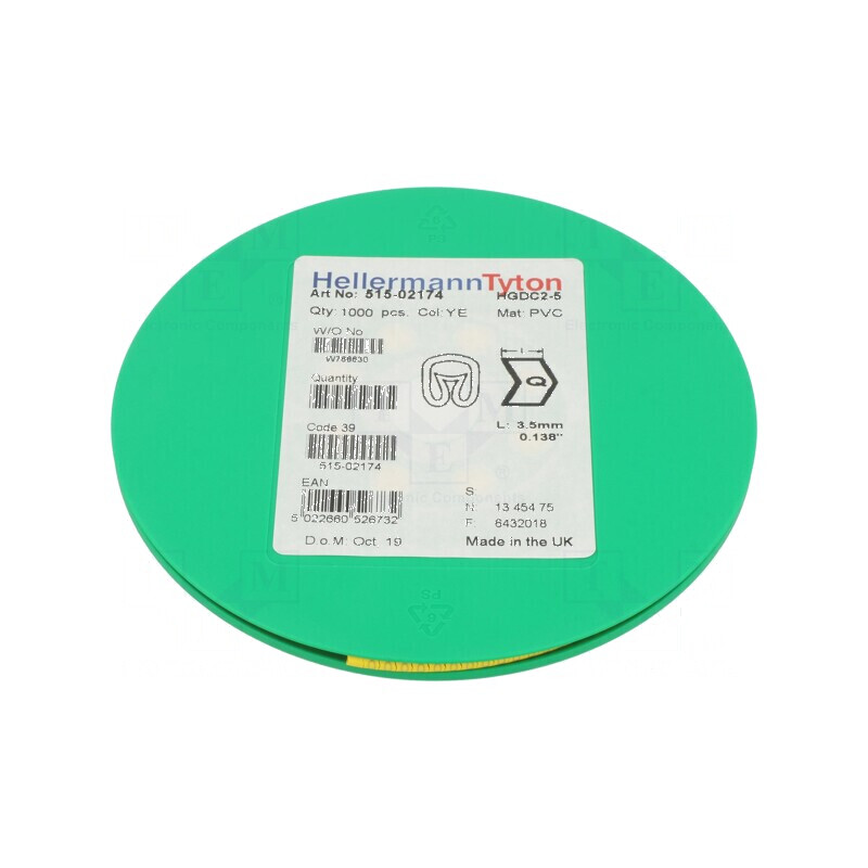 Markere Marcaj PVC Galben 2-5mm 65-105°C | Electronic-mag.ro | Componente Electronice