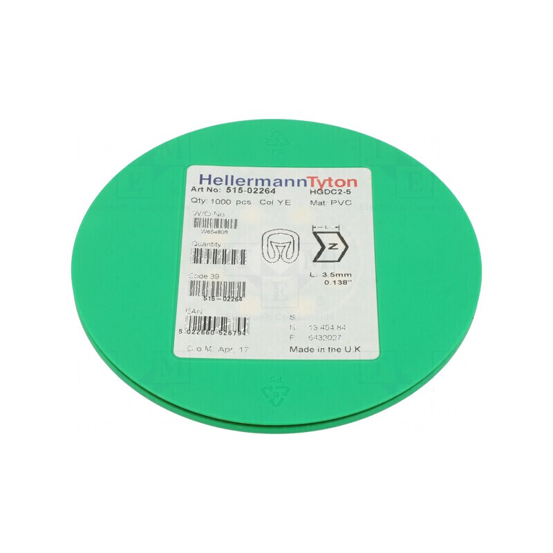 Markere Marcaj PVC galbenă 2-5mm 65-105°C | Electronic-mag.ro | Componente Electronice