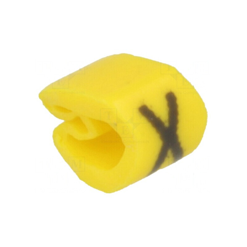 Markere Marcaj PVC Galben 2÷5mm 65÷105°C prin Orificiu | Electronic-mag.ro | Componente Electronice