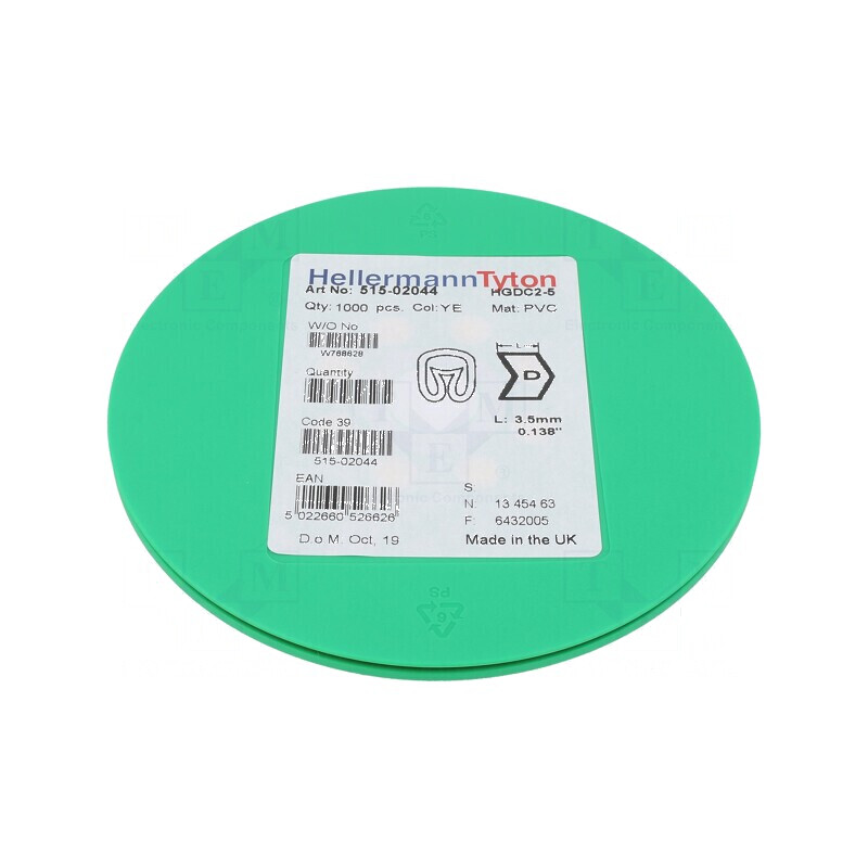 Markere Marcaj PVC Galben 2-5mm -65÷105°C | Electronic-mag.ro | Componente Electronice