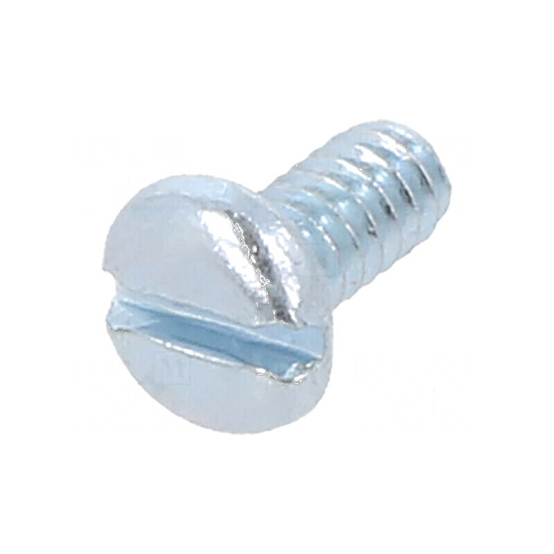 Şurub UNC 4-40x6,4 Cap Rotund Crestă Oţel Zincat | Electronic-mag.ro | Componente Electronice