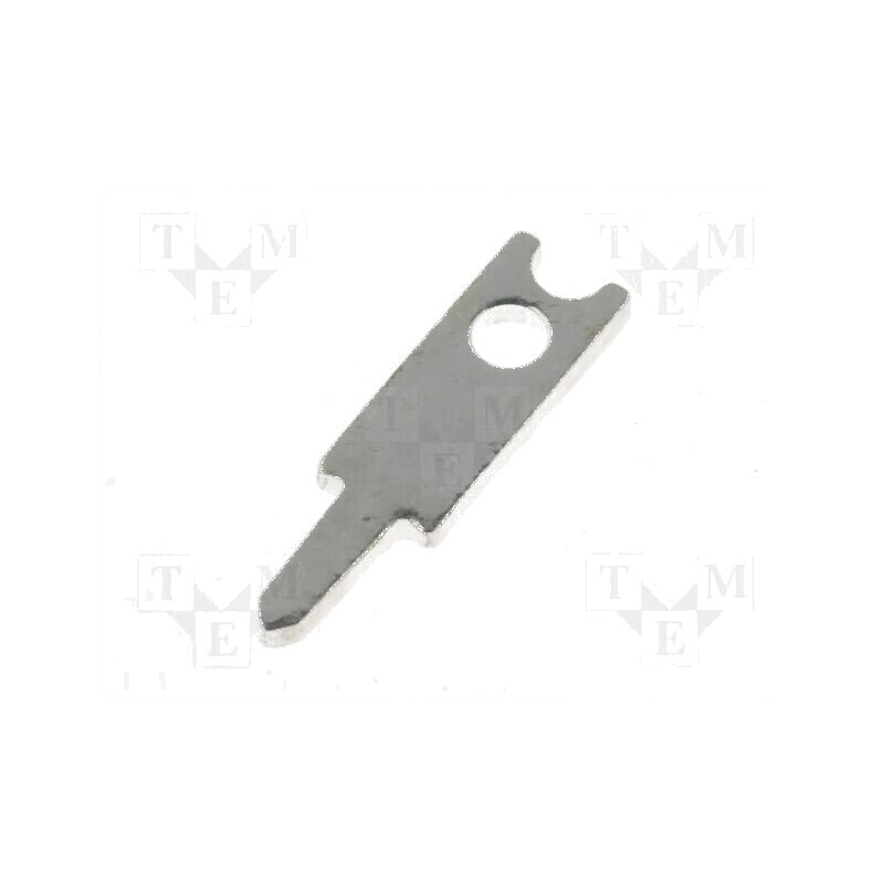 Terminal plat 2,8mm 0,8mm tată THT alamă argintată | Electronic-mag.ro | Componente Electronice