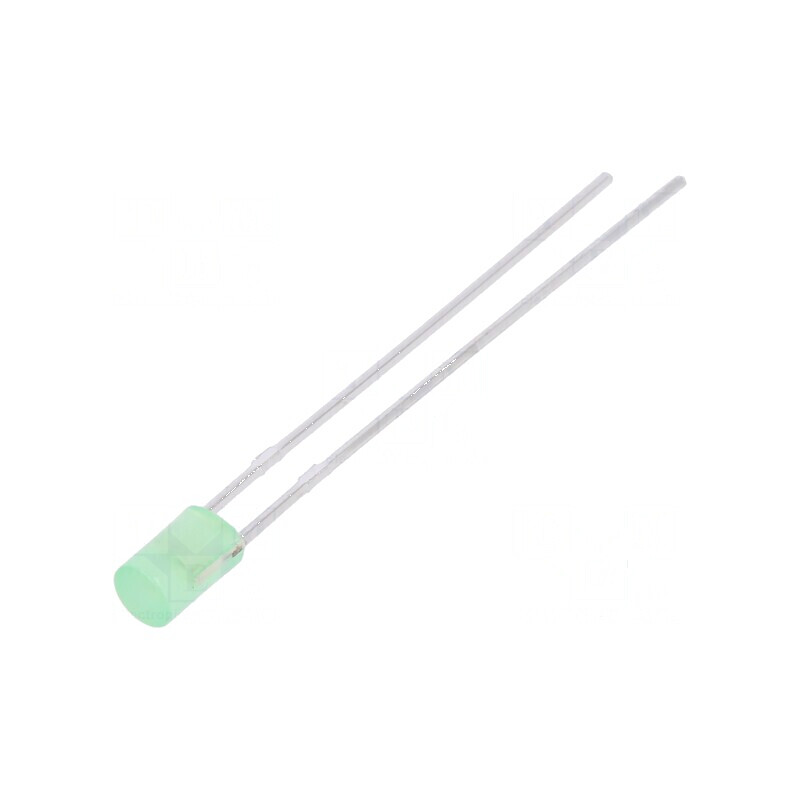 LED 3mm galben-verde 20-45mcd 130° plat | Electronic-mag.ro | Componente Electronice
