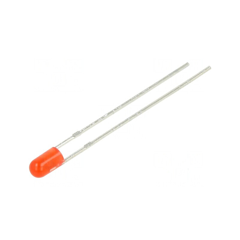 LED 3mm roșie 600mcd 60° convex | Electronic-mag.ro | Componente Electronice