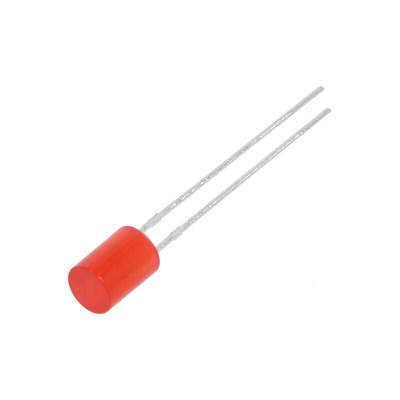 LED 5mm roșie 70-120mcd 130° plat, Nr. term: 2 | Electronic-mag.ro | Componente Electronice