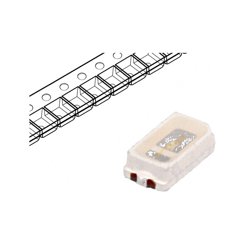 LED SMD 3014 Albastru PLCC2 700-900mcd 30mA 3x1,4x0,8mm 120° | Electronic-mag.ro | Componente Electronice
