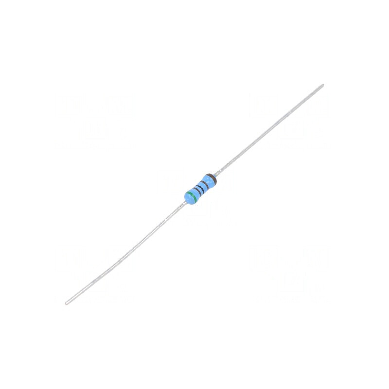 Rezistor thin film THT 5,1kΩ 600mW ±1% Ø2,5x6,5mm 50ppm/°C | Electronic-mag.ro | Componente Electronice