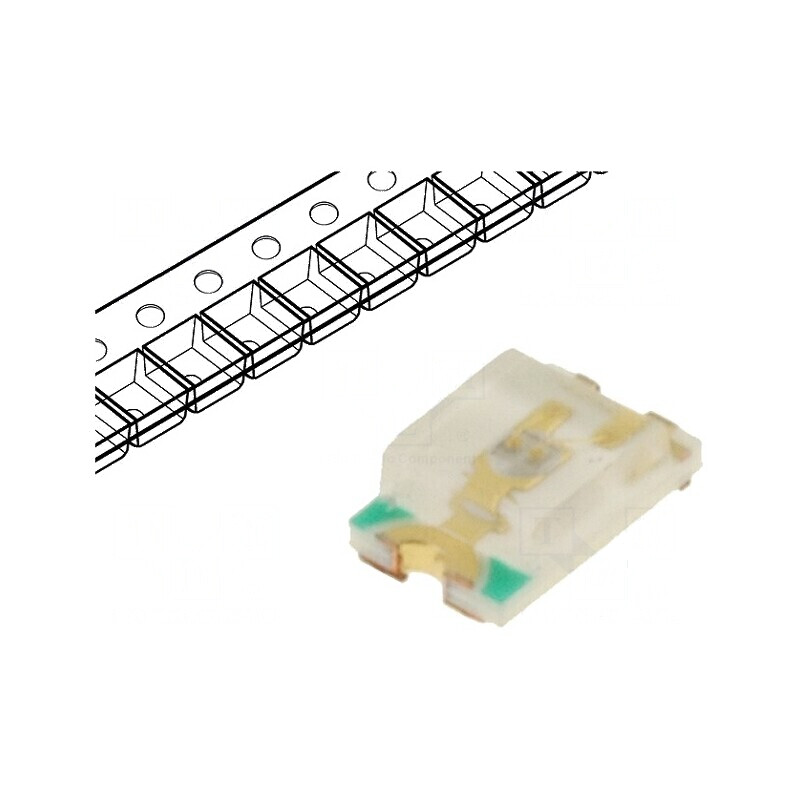 LED SMD 0805 Albastru 150-200mcd 2x1,25x0,68mm 120° 20mA | Electronic-mag.ro | Componente Electronice