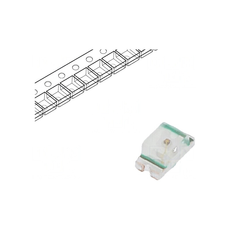 LED SMD 0603 galben 70-200mcd 1,6x0,8x0,7mm 140° 1,8-2,4V | Electronic-mag.ro | Componente Electronice