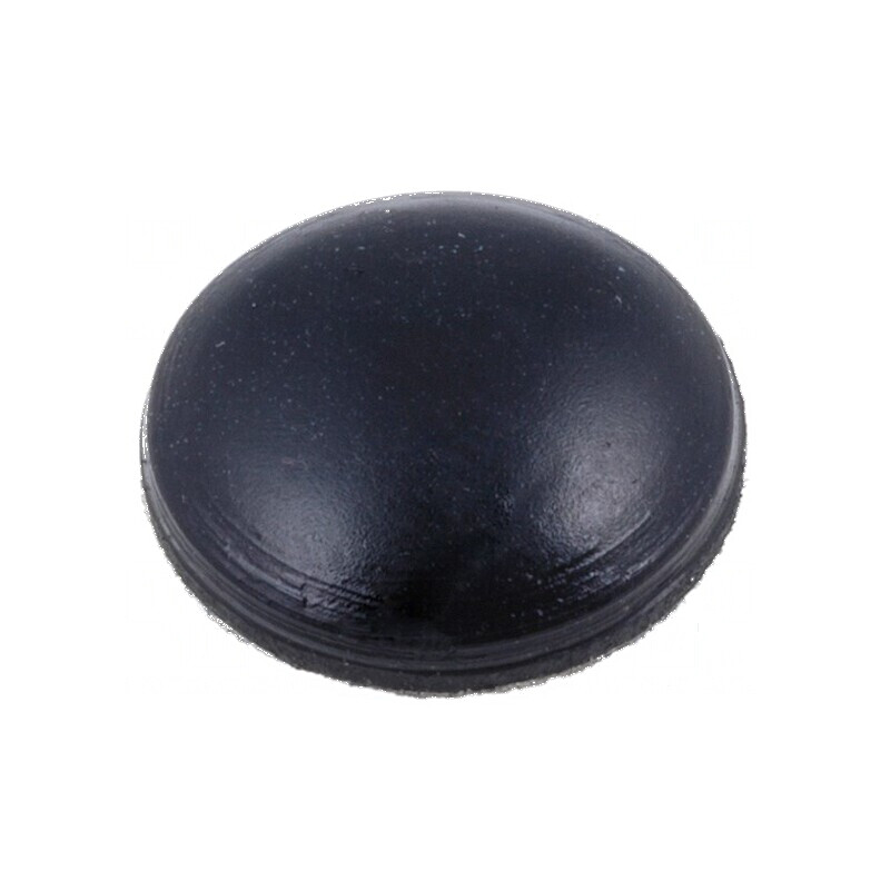 Picioruş autoadeziv negru din gumă 8mm x 2mm x 1mm | Electronic-mag.ro | Componente Electronice