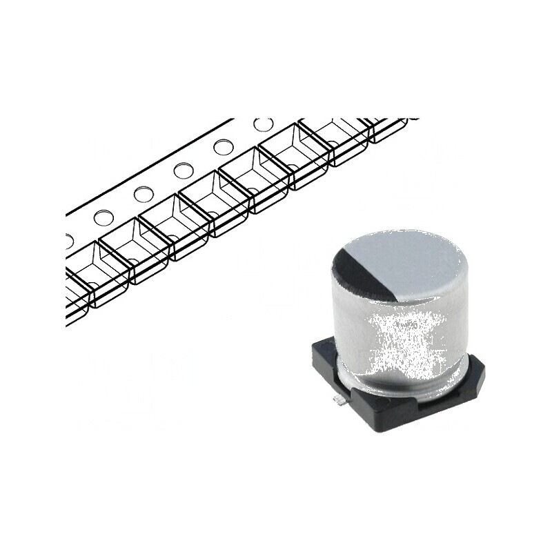 Condensator electrolitic SMD 4,7uF 50V DC Ø4x5,3mm ±20% 2000h | Electronic-mag.ro | Componente Electronice Condensator electrolitic SMD 4,7uF 50V DC Ø4x5,3mm ±20% 2000h | Electronic-mag.ro | Componente Electronice