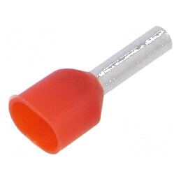 Vârf tub de capăt izolată dublă cupru 1mm2 8mm cositorit | Electronic-mag.ro | Componente Electronice