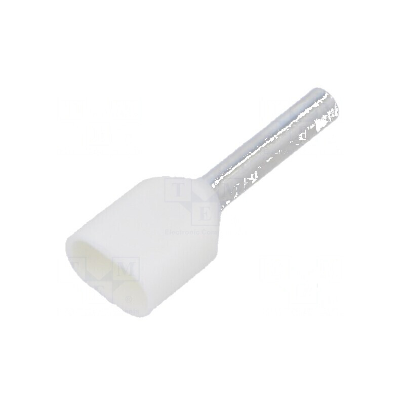 Vârf tub capăt izolată dublă cupru 0,5mm² 8mm cositorit | Electronic-mag.ro | Componente Electronice