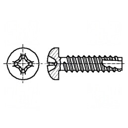 Şurub 2,2x6,5 Cap Rotund Phillips PH1 Oţel Zincat | Electronic-mag.ro | Componente Electronice