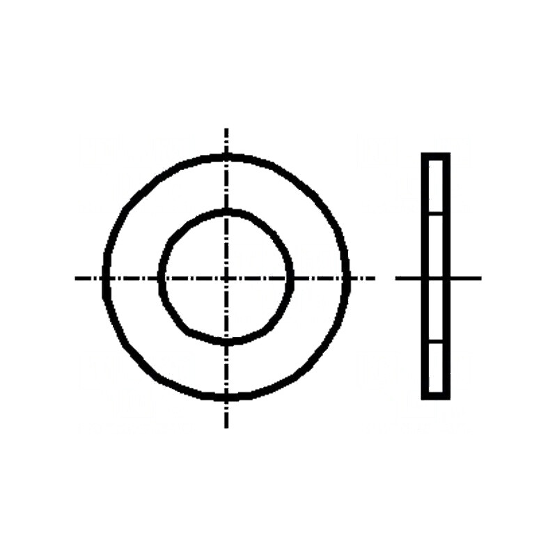 Şaibă rotundă M10 D20mm h2mm poliamidă DIN 125A | Electronic-mag.ro | Componente Electronice