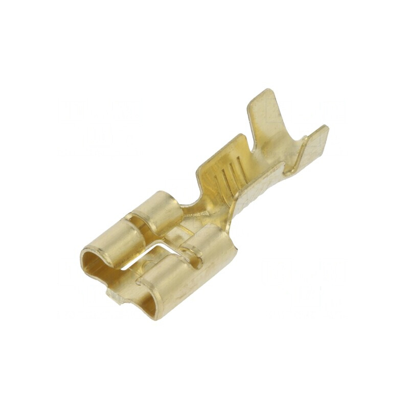 Terminal plat 6,3mm mamă 0,8mm 1-2,5mm2 crimpat pe cablu | Electronic-mag.ro | Componente Electronice