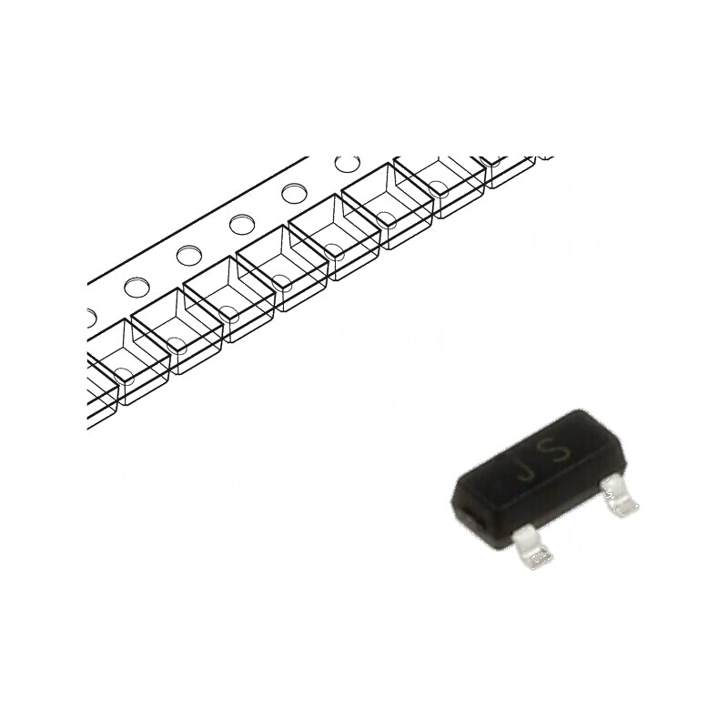 Diodă SMD 200V 0,2A 50ns SOT23 Ufmax 1,25V 0,225W | Electronic-mag.ro | Componente Electronice