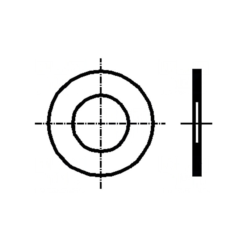 Şaibă rotundă M5 D10mm h0,2mm oţel cu acoperire ulei | Electronic-mag.ro | Componente Electronice