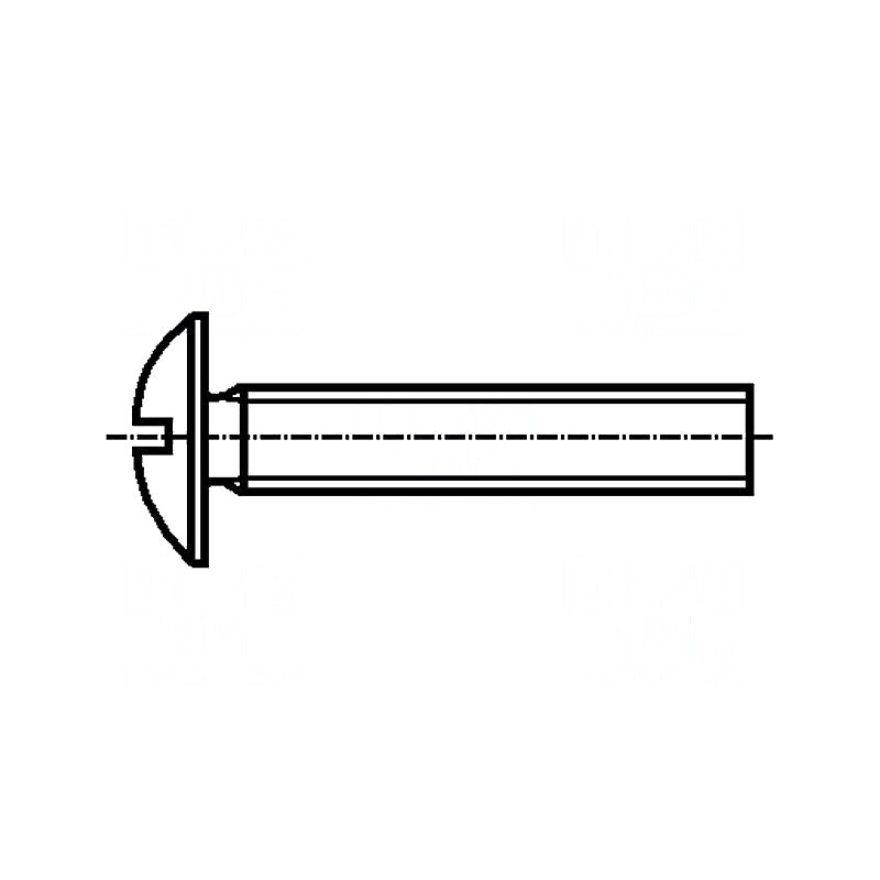 Şurub M3x8 0,5 Cap buton crestat 0,8mm oțel inoxidabil A2 | Electronic-mag.ro | Componente Electronice