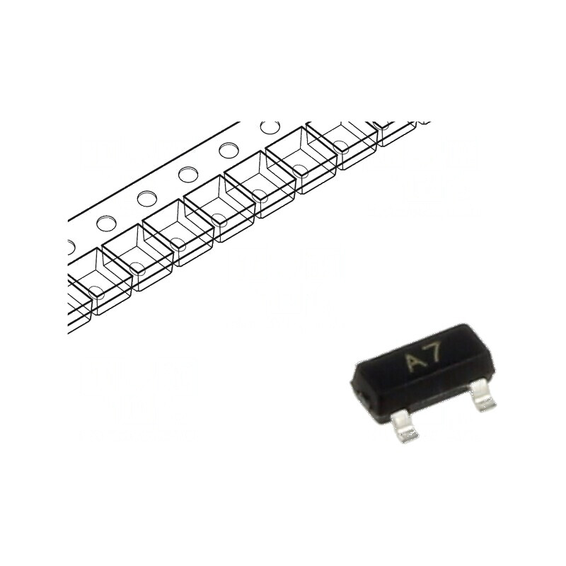 Diodă SMD 70V 0,2A 6ns SOT23 | Electronic-mag.ro | Componente Electronice