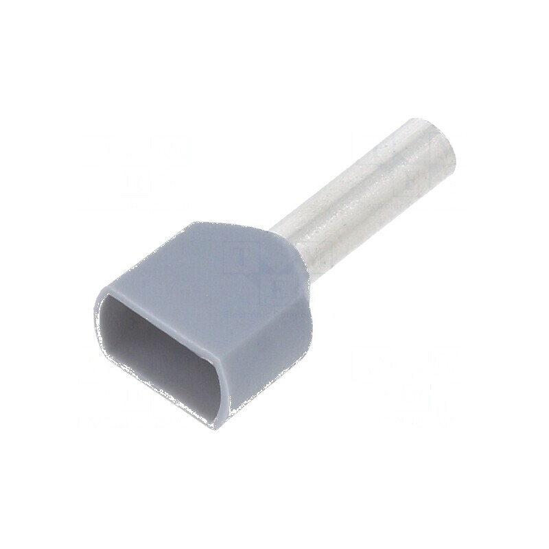 Tub de capăt izolată dublă cupru 2,5mm2 10mm cositorit | Electronic-mag.ro | Componente Electronice