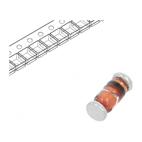 Diodă Zener SMD 10V 0,4/0,5W SOD80C 250mA | Electronic-mag.ro | Componente Electronice