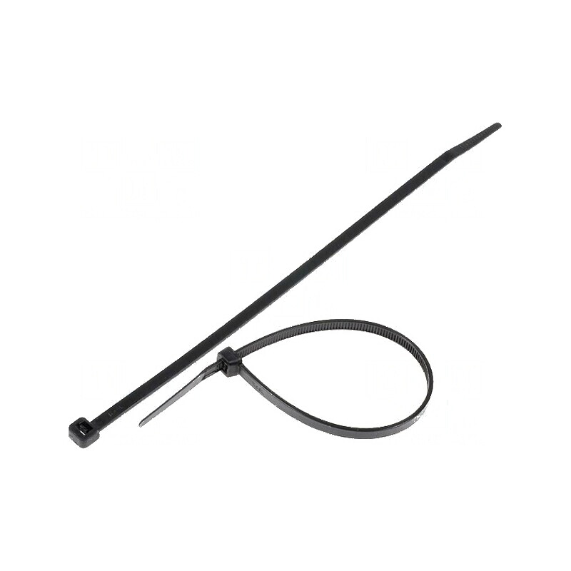 Colier de strângere poliamidă negru L: 203mm W: 4,6mm 215,5N | Electronic-mag.ro | Componente Electronice