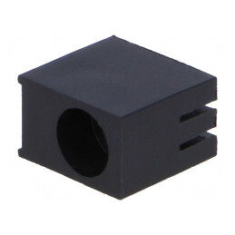 Carcasă LED 5mm unghi neagră poliamidă UL94V-2 | Electronic-mag.ro | Componente Electronice