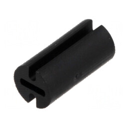 Bucșă de distanțare LED 4,5mm neagră pentru LED 3mm, lungime 9mm | Electronic-mag.ro | Componente Electronice