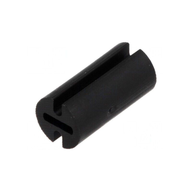 Bucșă de distanțare LED 4,5mm neagră pentru LED 3mm, lungime 9mm | Electronic-mag.ro | Componente Electronice