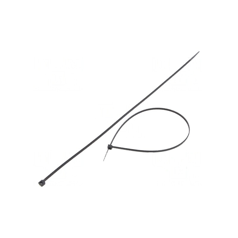 Colier de strângere poliamidă 370mm 3,6mm 177N negru | Electronic-mag.ro | Componente Electronice