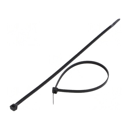 Colier de strângere poliamidă 250mm 4,8mm 333N negru | Electronic-mag.ro | Componente Electronice