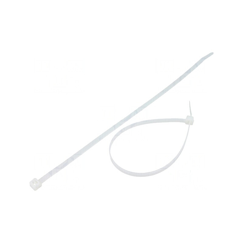 Colier de strângere poliamidă 250mm L, 4,8mm W, 333N naturală | Electronic-mag.ro | Componente Electronice