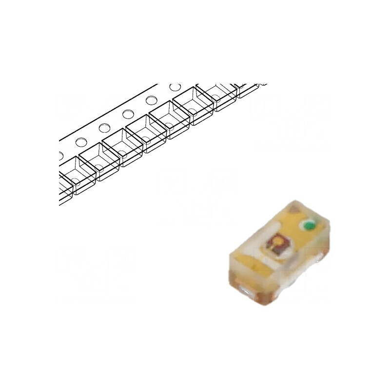 LED SMD 0402 roșie 57-72mcd 1x0,5x0,45mm 130° 20mA | Electronic-mag.ro | Componente Electronice