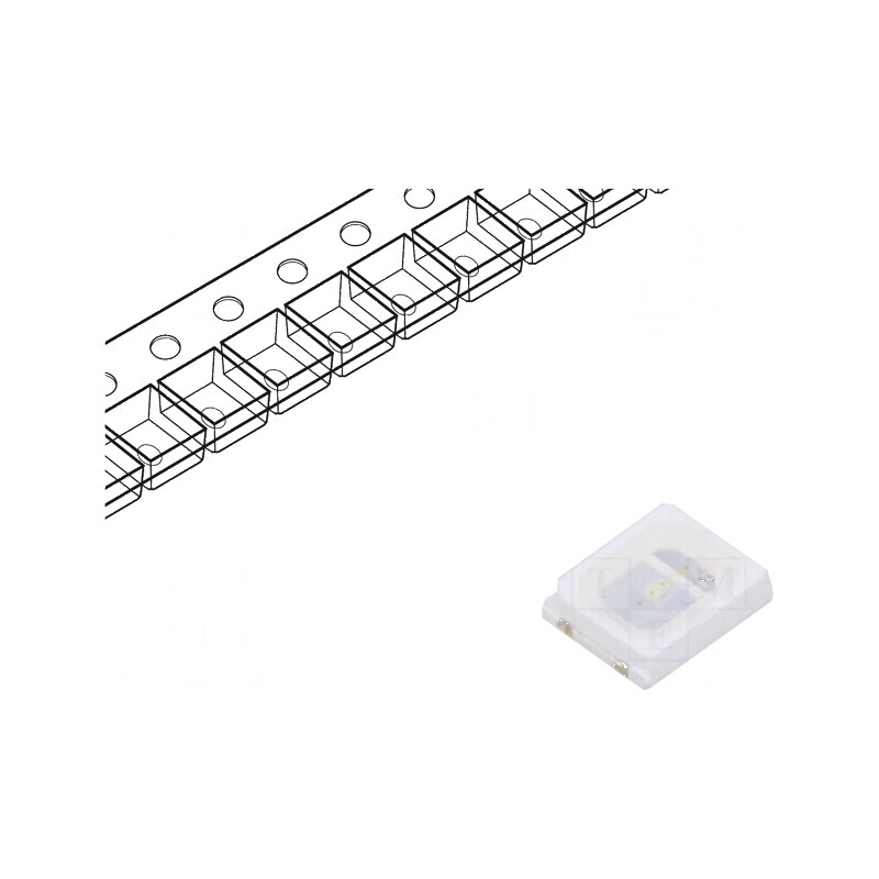 LED SMD 2835 Albastru 1850-2650mcd 3,5x2,8x1,9mm | Electronic-mag.ro | Componente Electronice