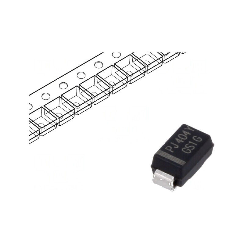 Diodă redresoare SMD 400V 1A SMA 1.1V 35A | Electronic-mag.ro | Componente Electronice Diodă redresoare SMD 400V 1A SMA 1.1V 35A | Electronic-mag.ro | Componente Electronice