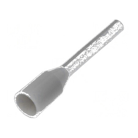 Vârf tub de capăt izolată cupru 0,75mm² 10mm cositorit gri | Electronic-mag.ro | Componente Electronice