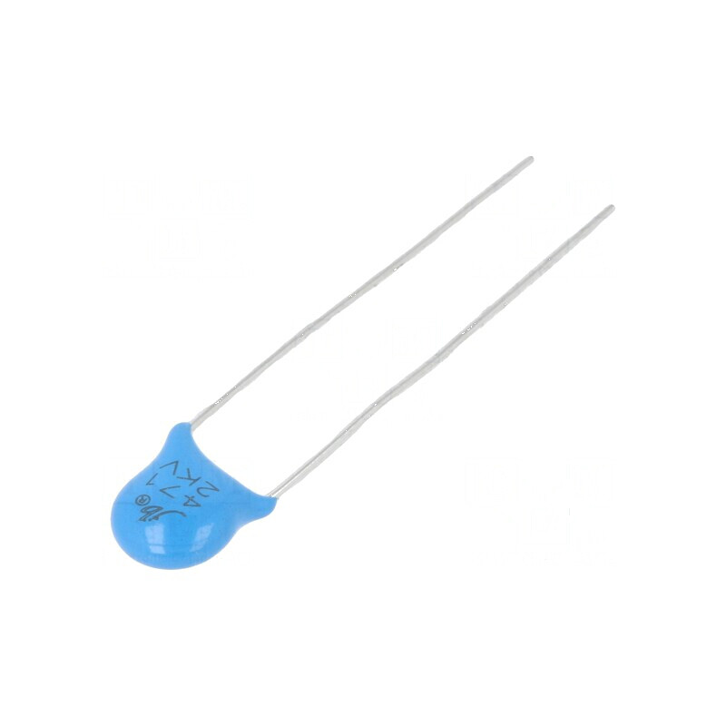 Condensator ceramic 470pF 2kVDC Y5P ±10% 5mm | Electronic-mag.ro | Componente Electronice