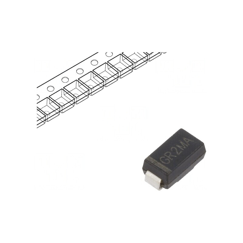 Diodă SMD 1kV 1,5A 500ns Redresor Ufmax 1,3V Ifsm 50A | Electronic-mag.ro | Componente Electronice