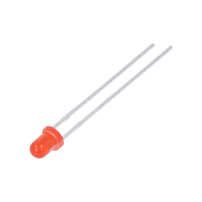 LED 3mm roșie 270-460mcd 60° convex | Electronic-mag.ro | Componente Electronice