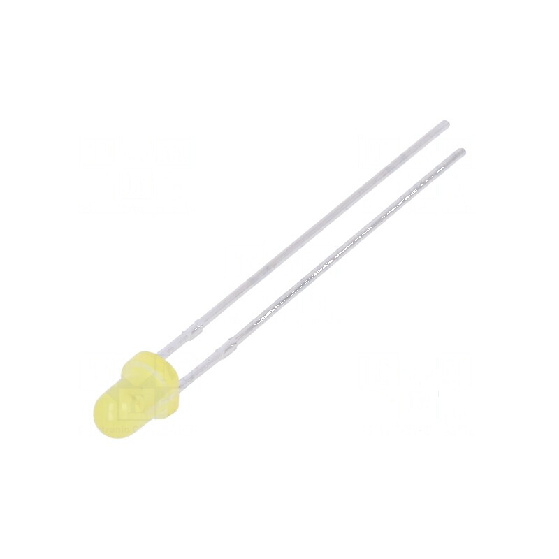 LED 3mm galben 210-350mcd 60° convex | Electronic-mag.ro | Componente Electronice