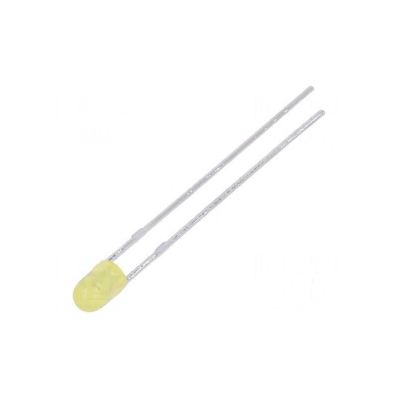 LED galben 3mm 90-160mcd 80° convex | Electronic-mag.ro | Componente Electronice