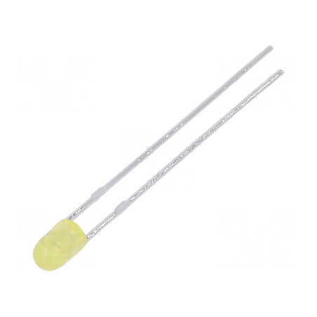 LED galben 3mm 90-160mcd 80° convex | Electronic-mag.ro | Componente Electronice
