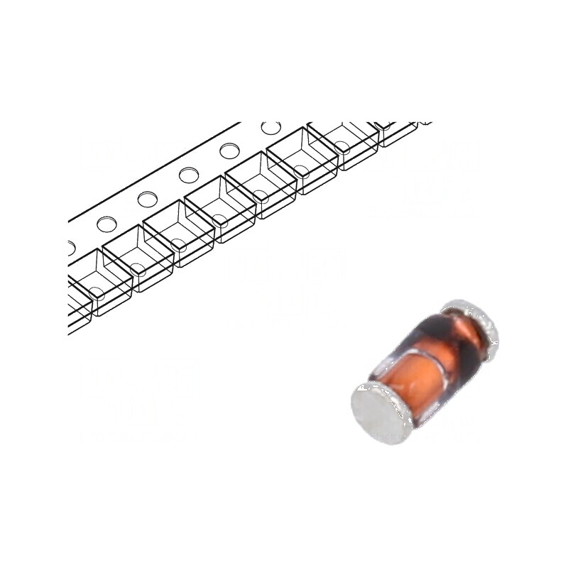 Diodă Schottky SMD 50V 0,6A QuadroMELF SOD80 4ns | Electronic-mag.ro | Componente Electronice