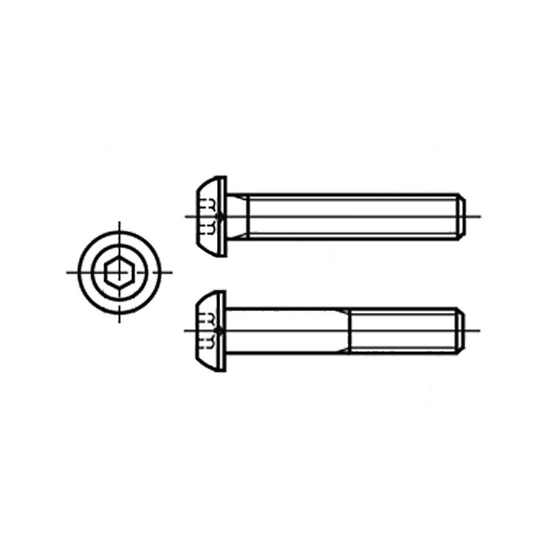 Şurub M4x25 buton imbus HEX 2,5mm oțel inoxidabil A2 | Electronic-mag.ro | Componente Electronice